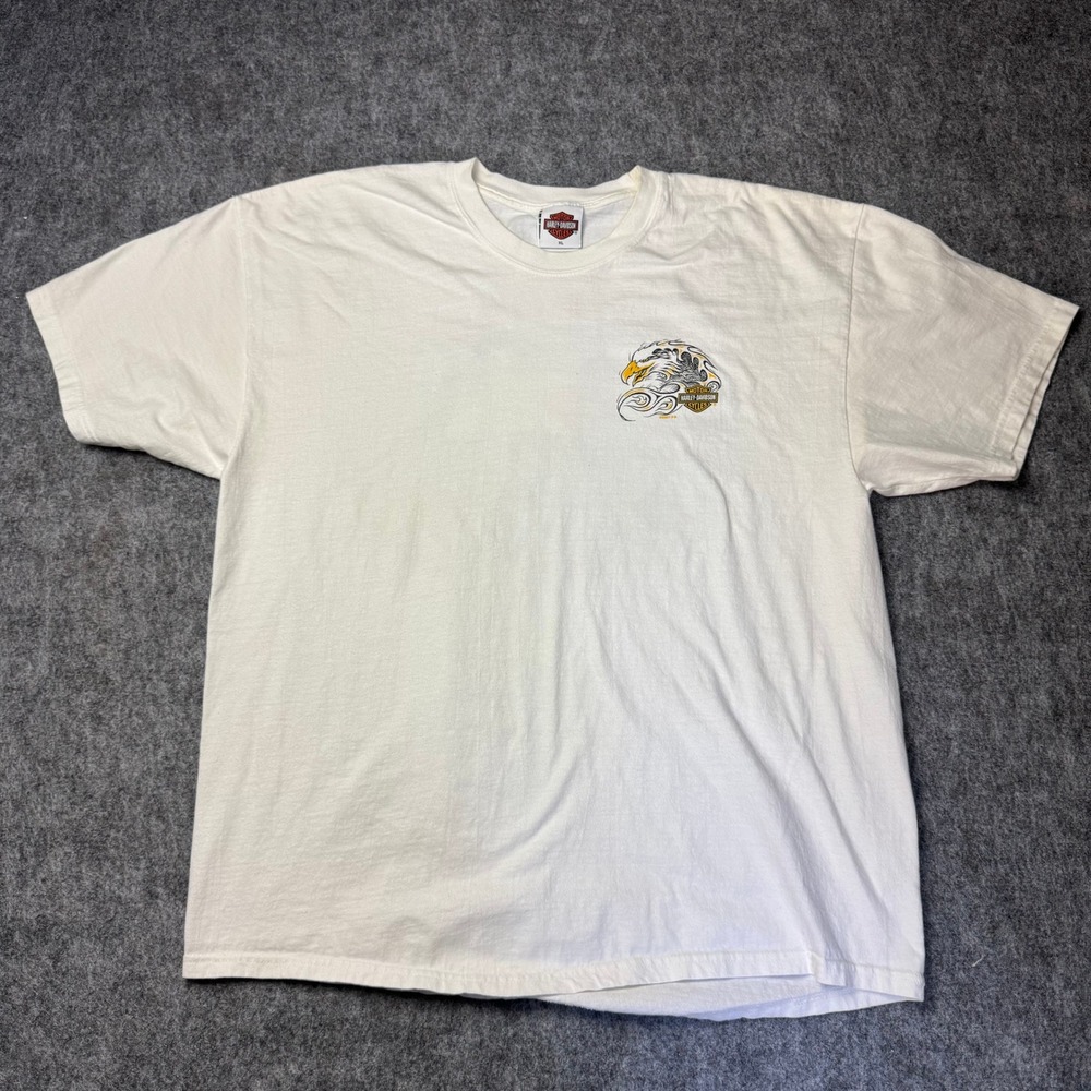 Harley Davidson Tucson AZ T Shirt Mens XL White Eagle Graphic 2000s